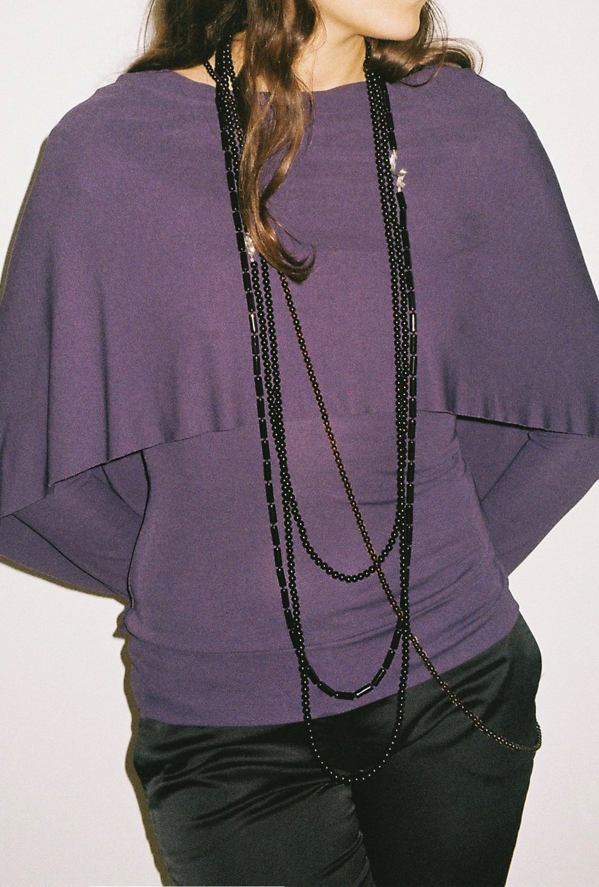 Extra Long Smoked Quartz Necklace
