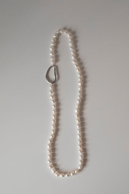 Long Baroque Pearl Necklace