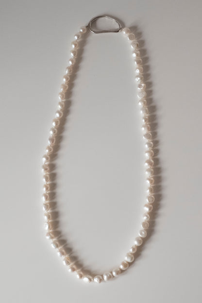 Long Baroque Pearl Necklace