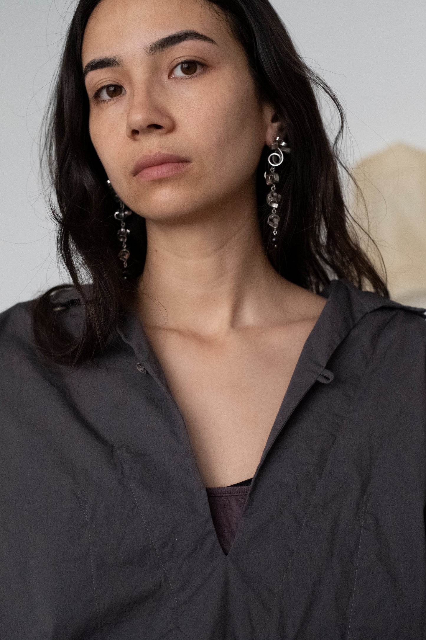 Tendril Earrings w/Onyx