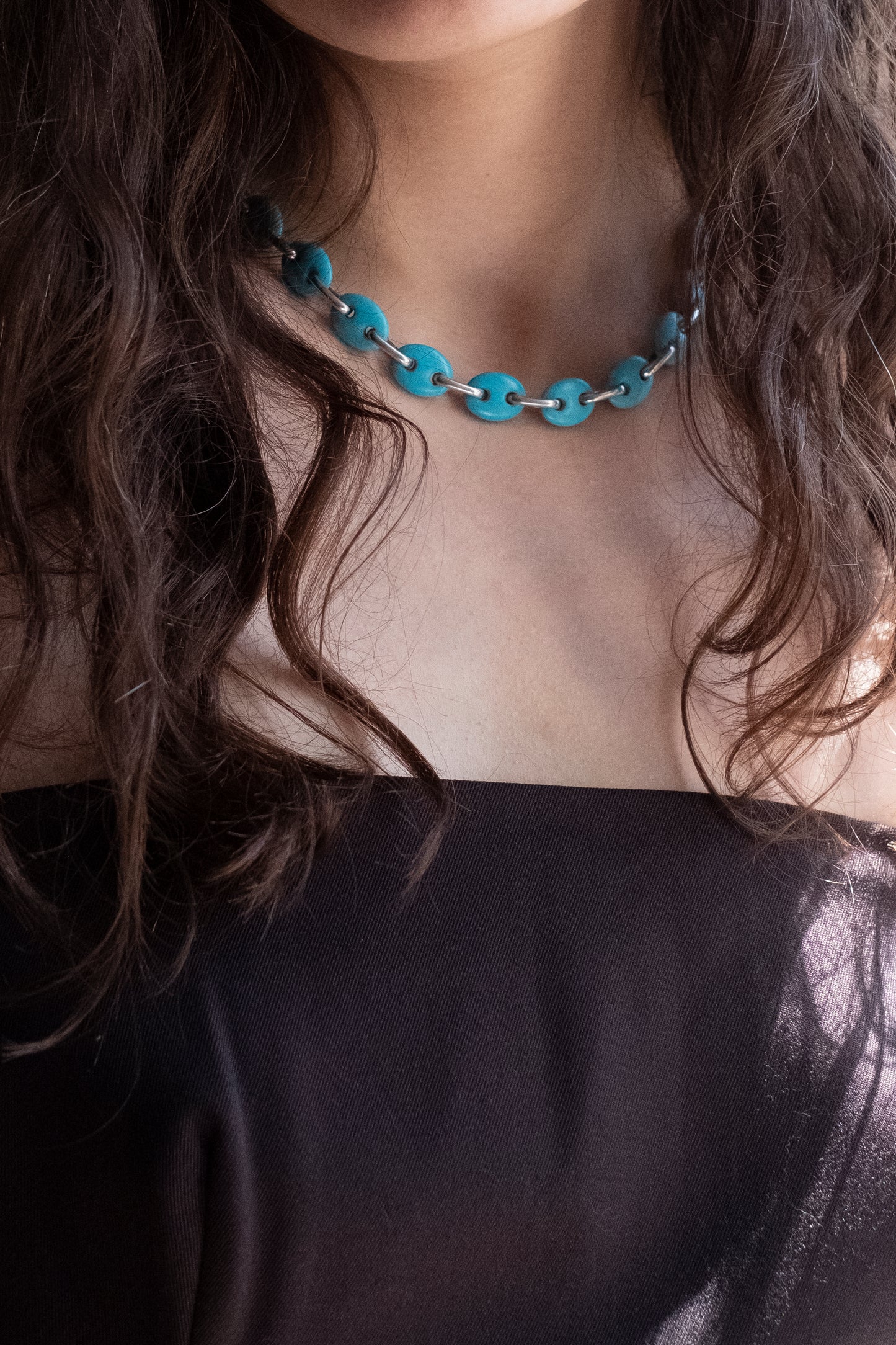Turquoise Link Necklace