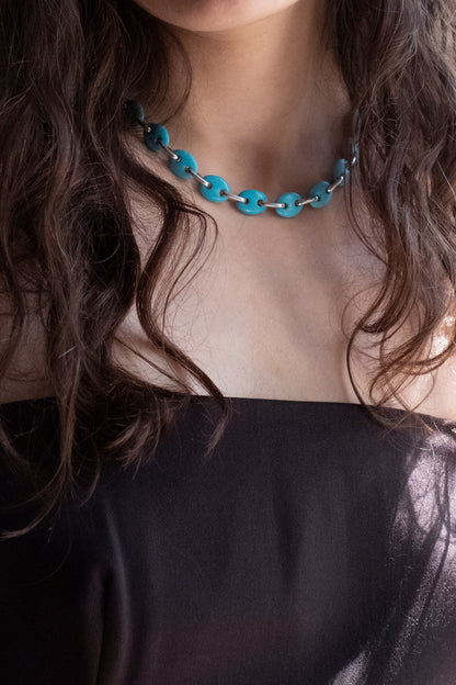 Turquoise Link Necklace