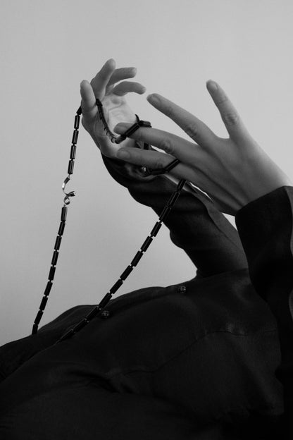 Onyx Column Necklace