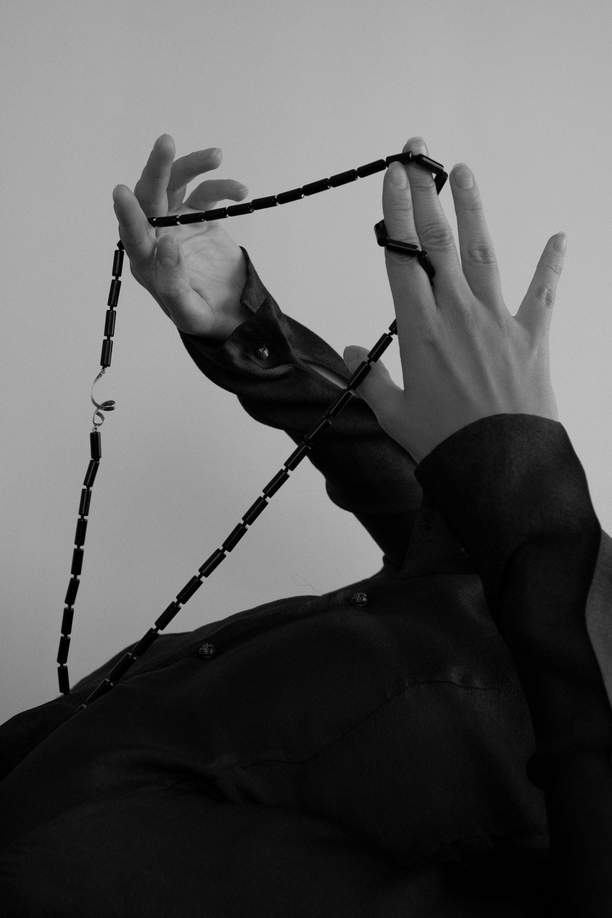 Onyx Column Necklace
