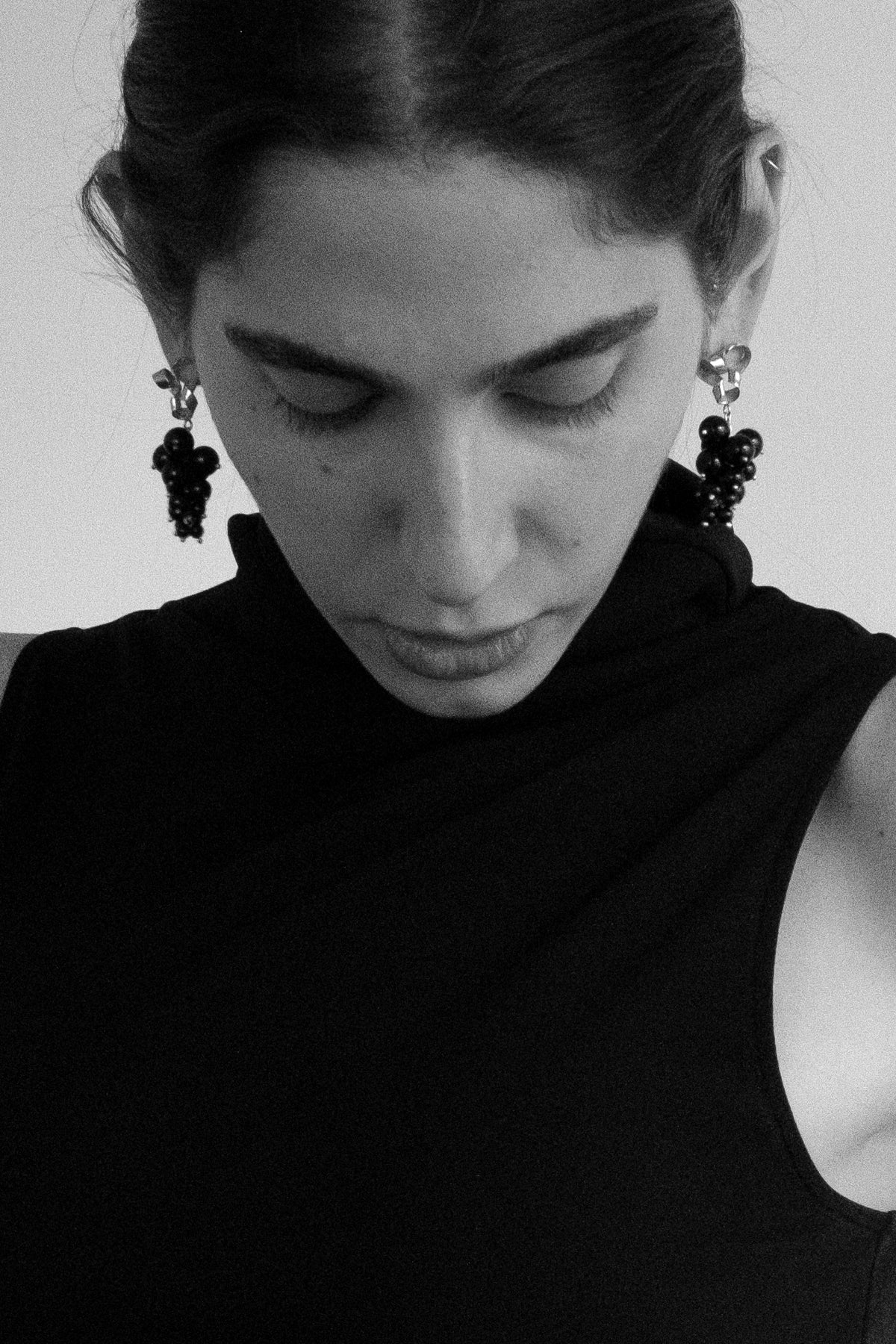Vine Earrings w/ Onyx