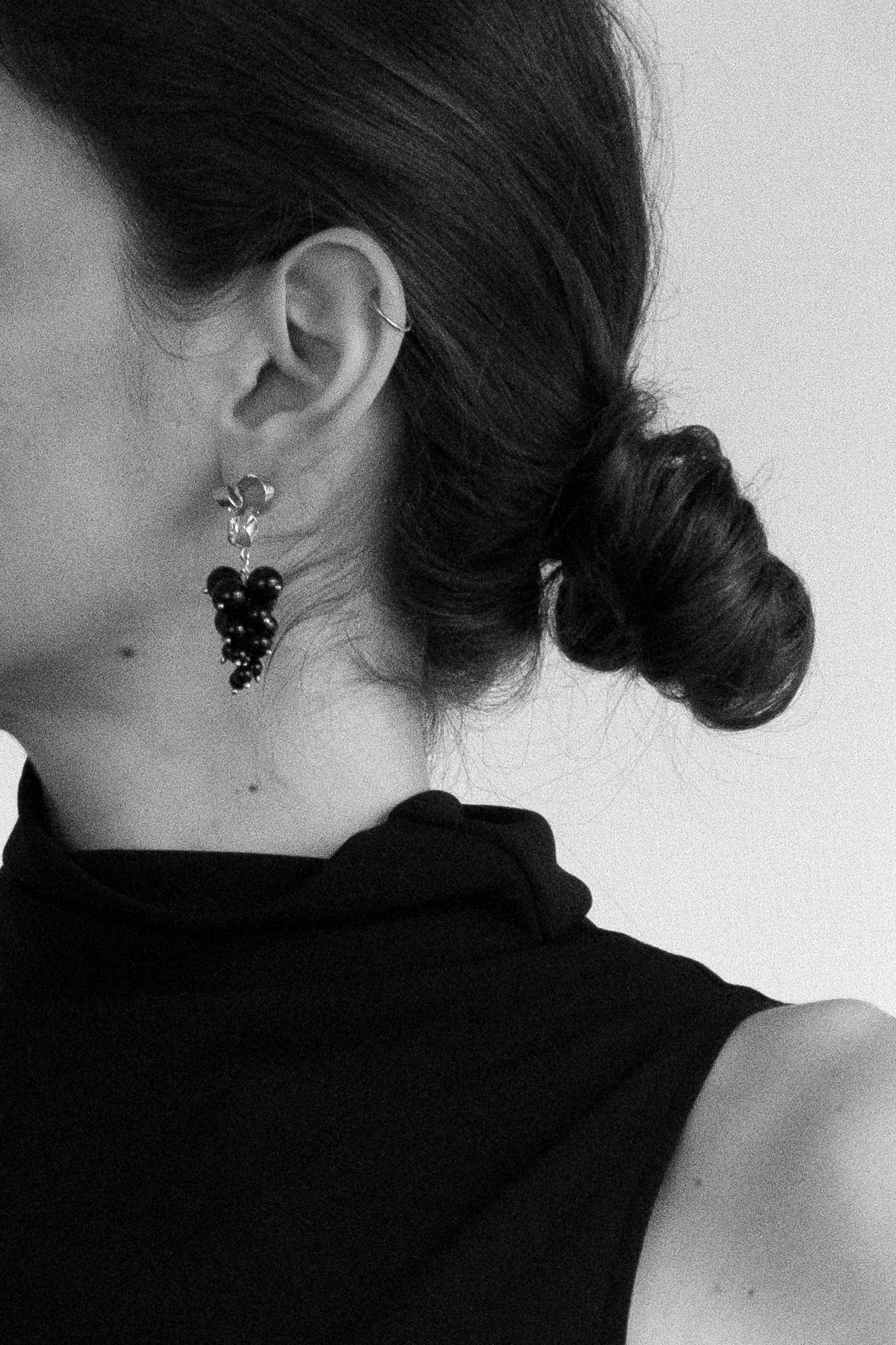 Vine Earrings w/ Onyx