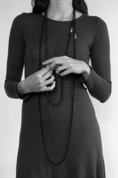 Long Smoked Quartz Necklace