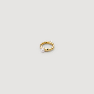 Pearl Band Ring - Gold