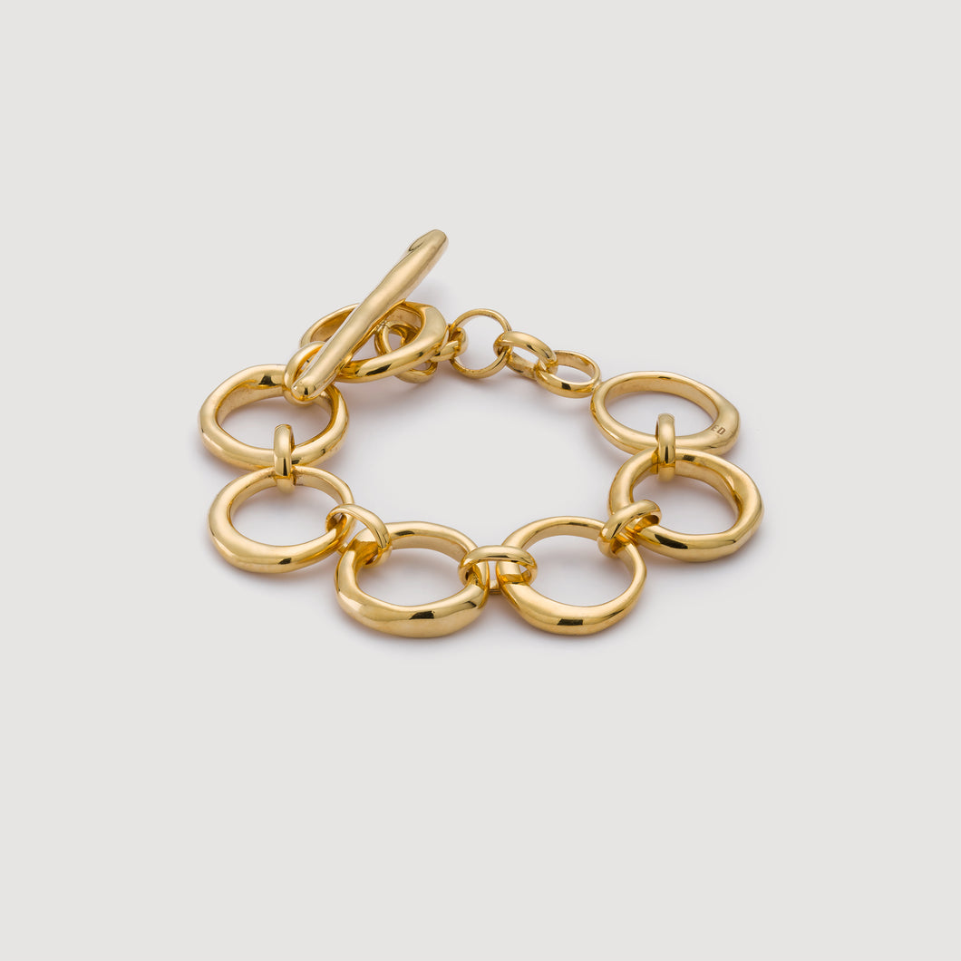 Classic Circle Chain Bracelet - Gold