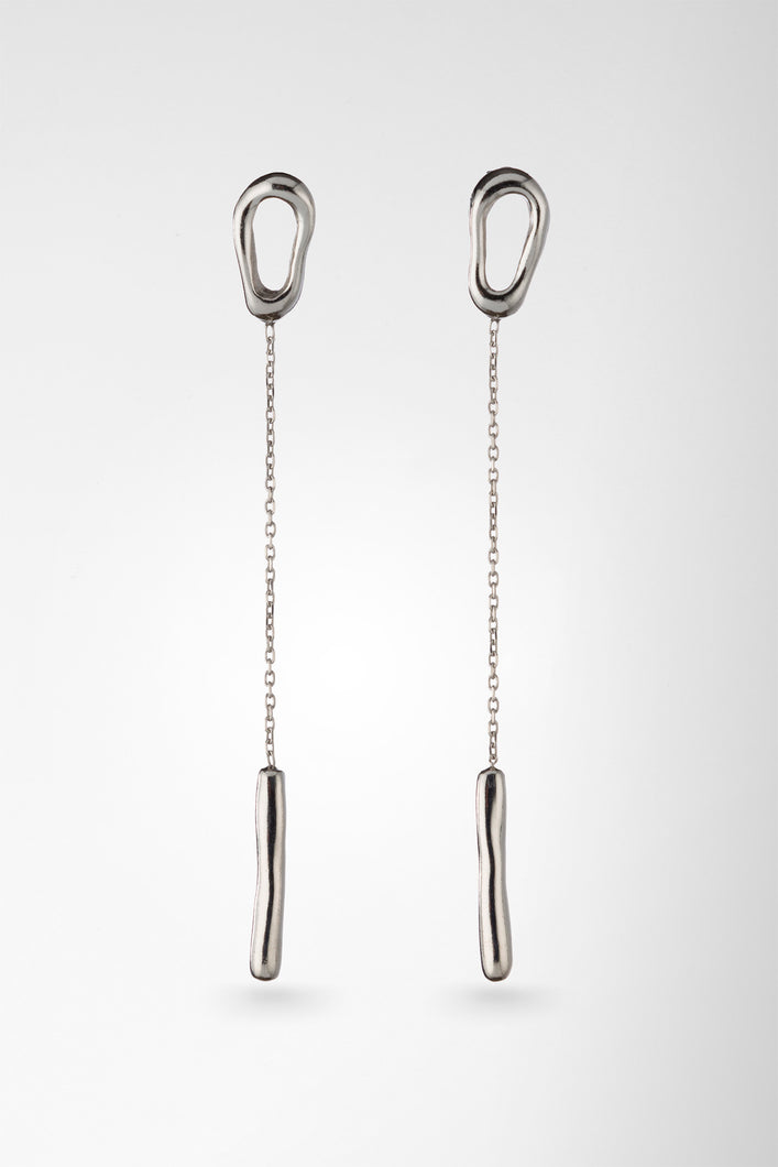 Drop Earrings with Chain